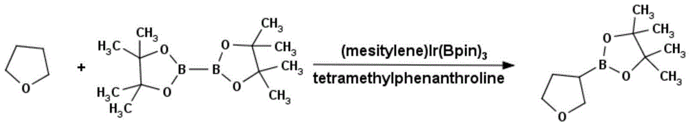 Method for preparing tetrahydrofuran-3-boric acid pinacol ester