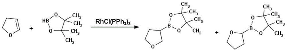 Method for preparing tetrahydrofuran-3-boric acid pinacol ester