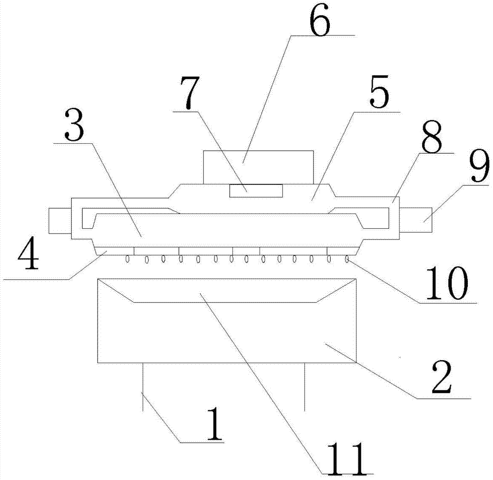 Cooling device for alloy profile