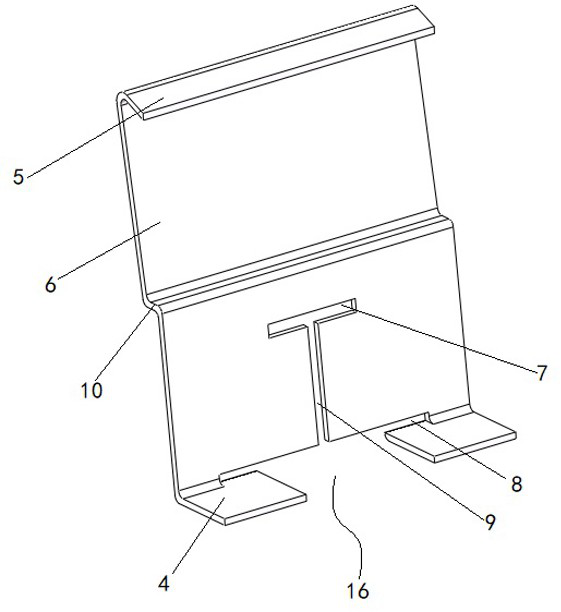 Hanging structure of split type assembly type suspended ceiling