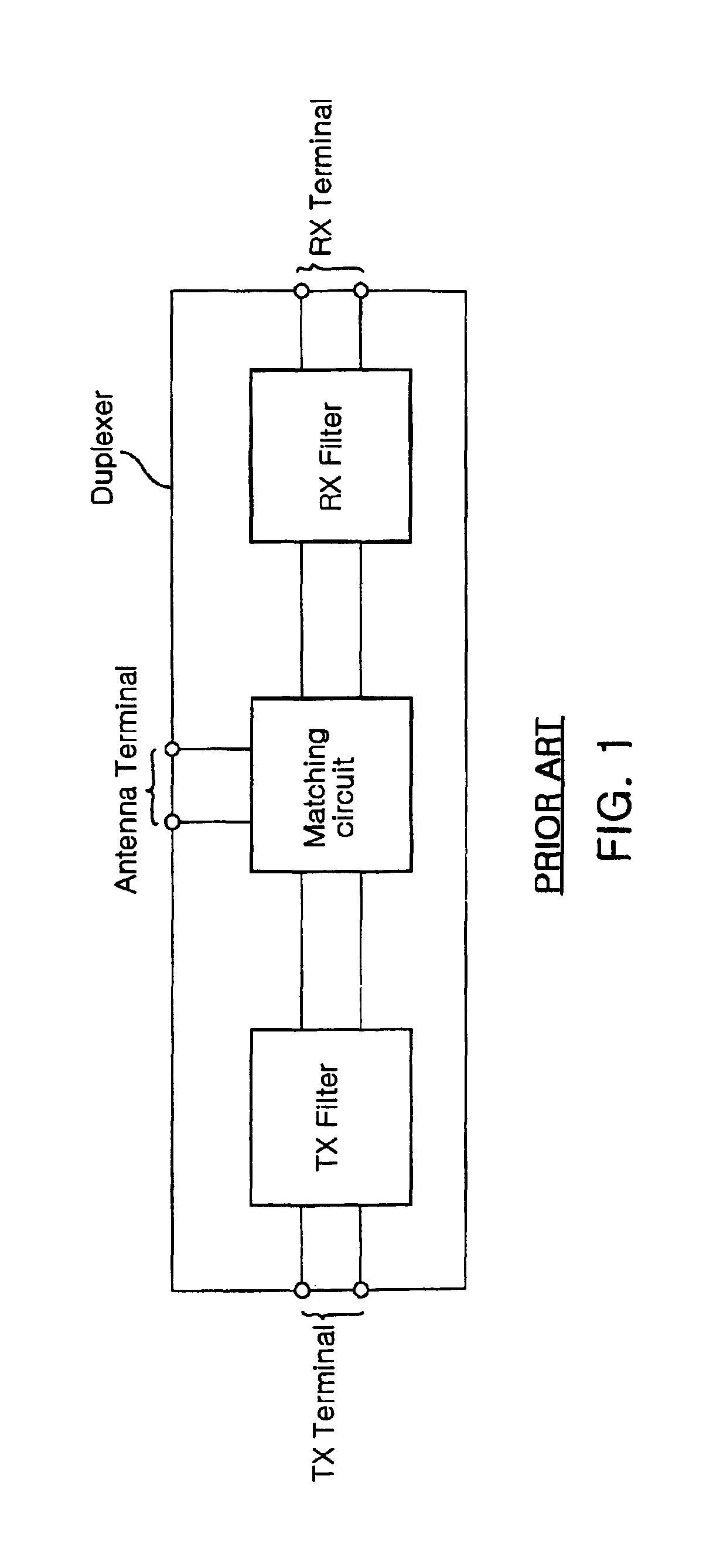 Matching circuit and laminated duplexer with the matching circuit