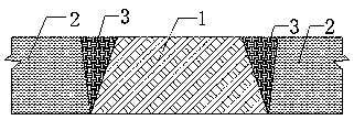 Method for strengthening roadbed in place under saturation soft soil geological condition
