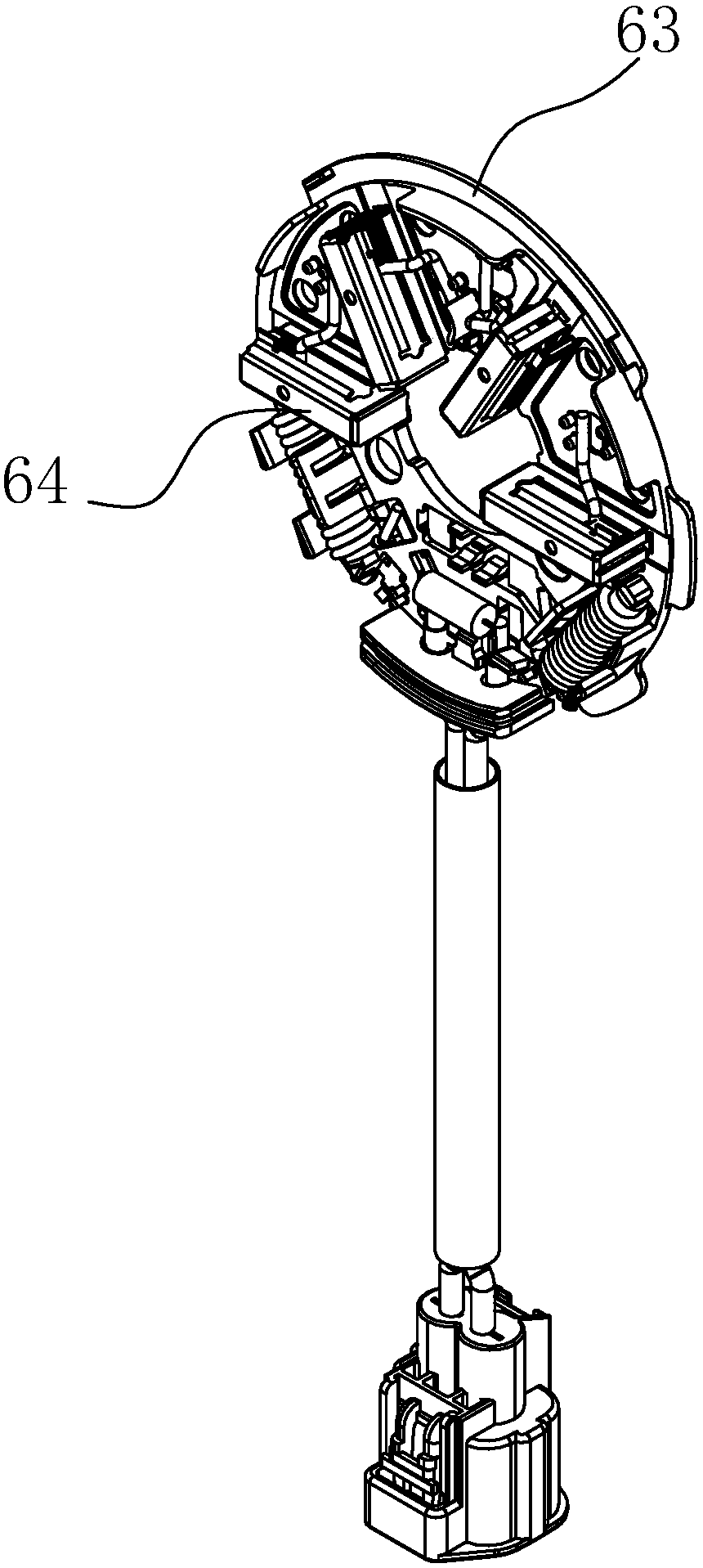 Cooling module and brush motor thereof