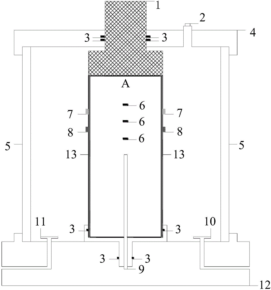 Pressure chamber testing device and testing method for monitoring rock breaking multivariate precursory information