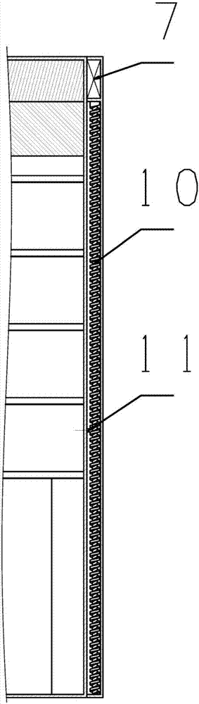 Sliding type driving air inlet grid structure