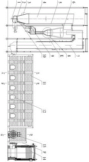 Organic thermal carrier steam hot air combined thermal power cogeneration circulating fluidized bed boiler