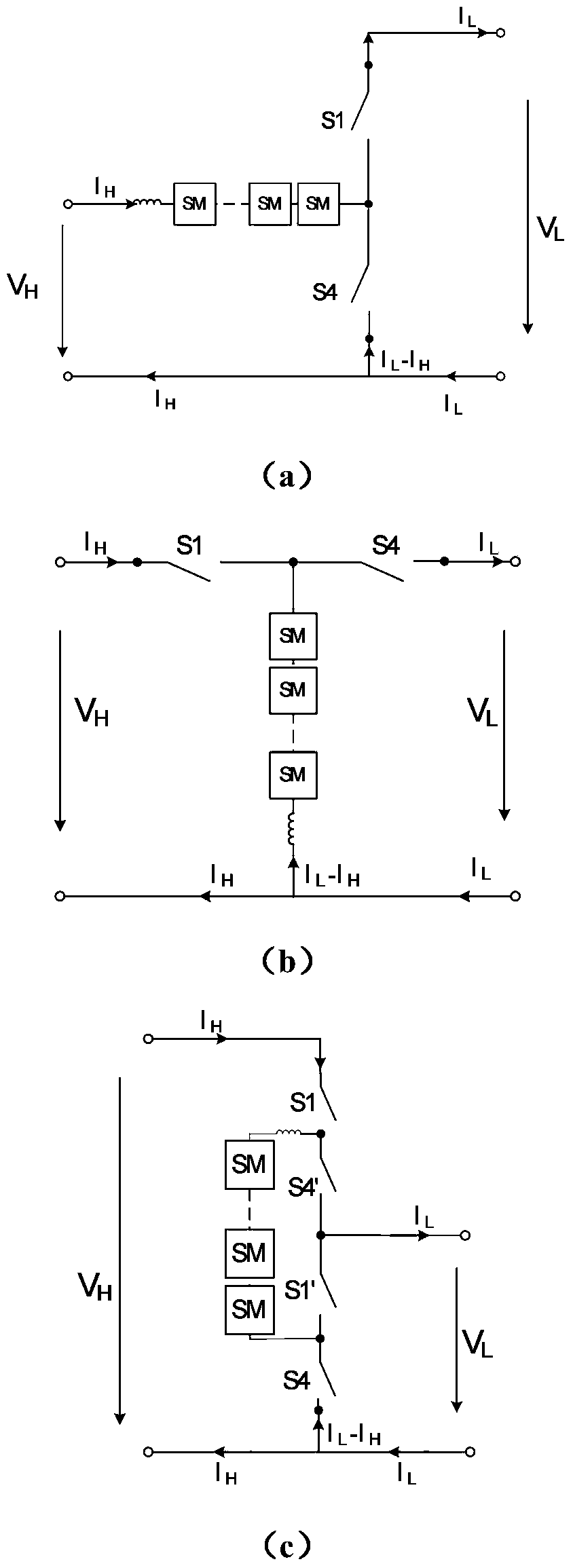 A DC voltage conversion device and its bridge arm control method