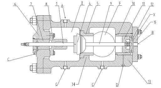 Steam turbine single-valve adjusting valve