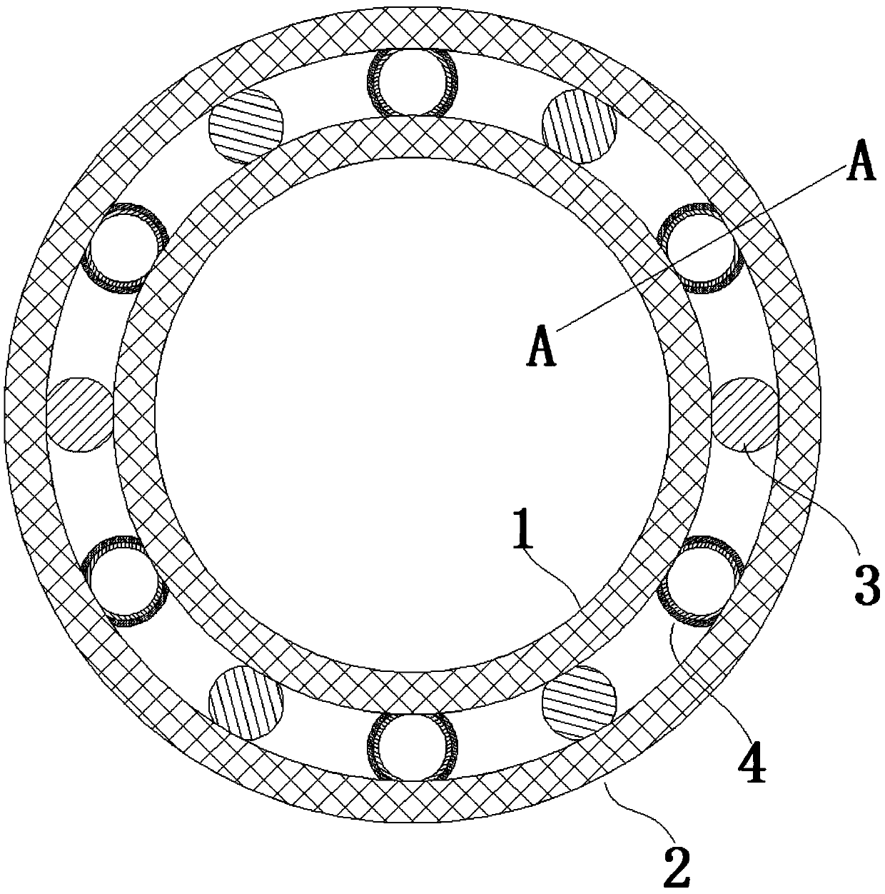 Coordination structure device of high-revolving-speed bearing and balls of high-revolving-speed bearing