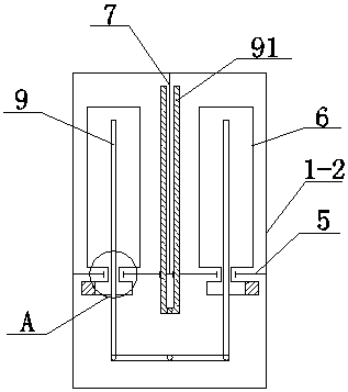 Double-row single spraying cleaning device for high-temperature-resistant filter bag