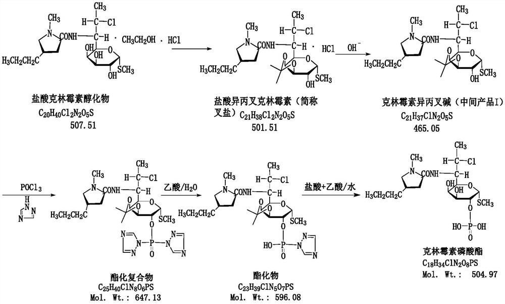 A kind of preparation method of clindamycin phosphate