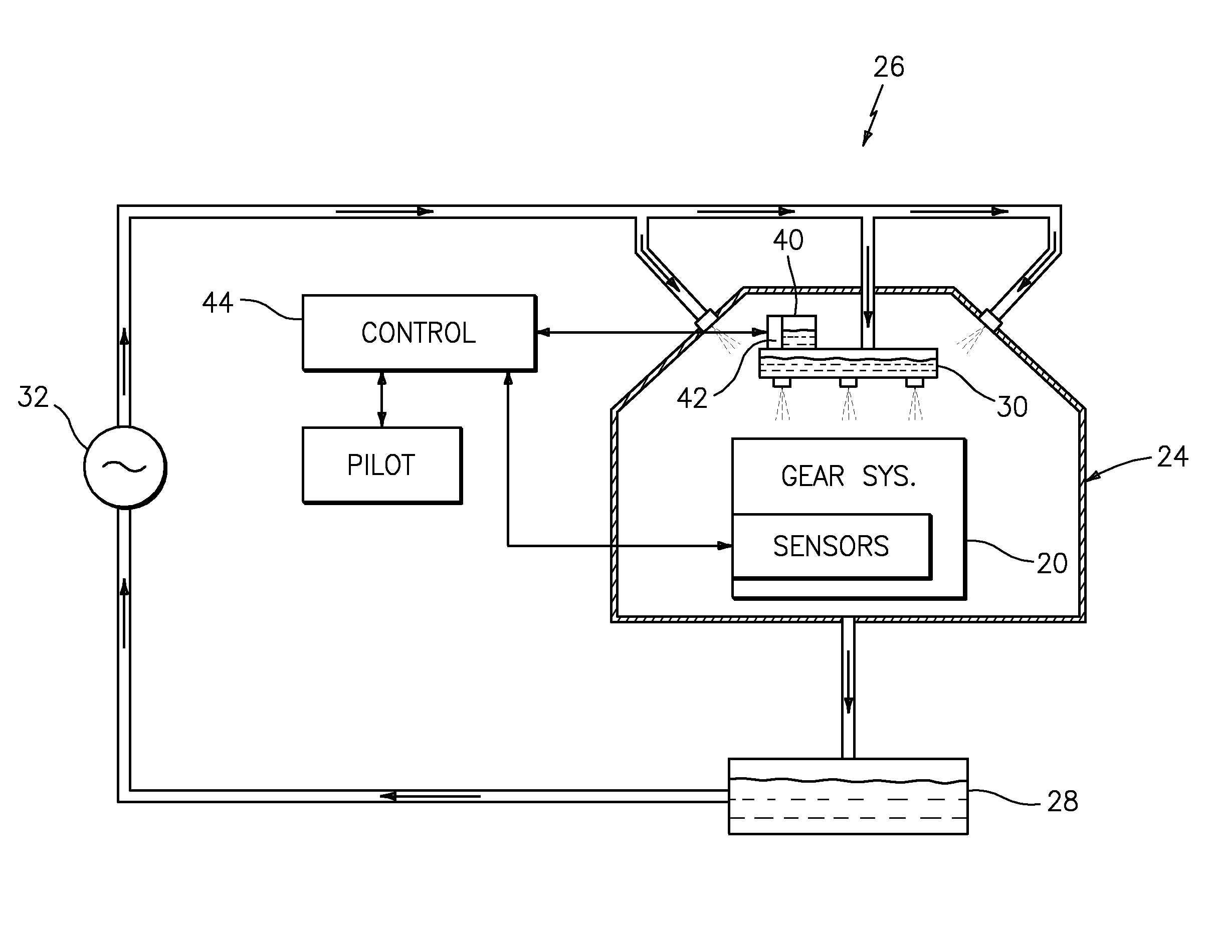 Secondary lubrication system with injectable additive