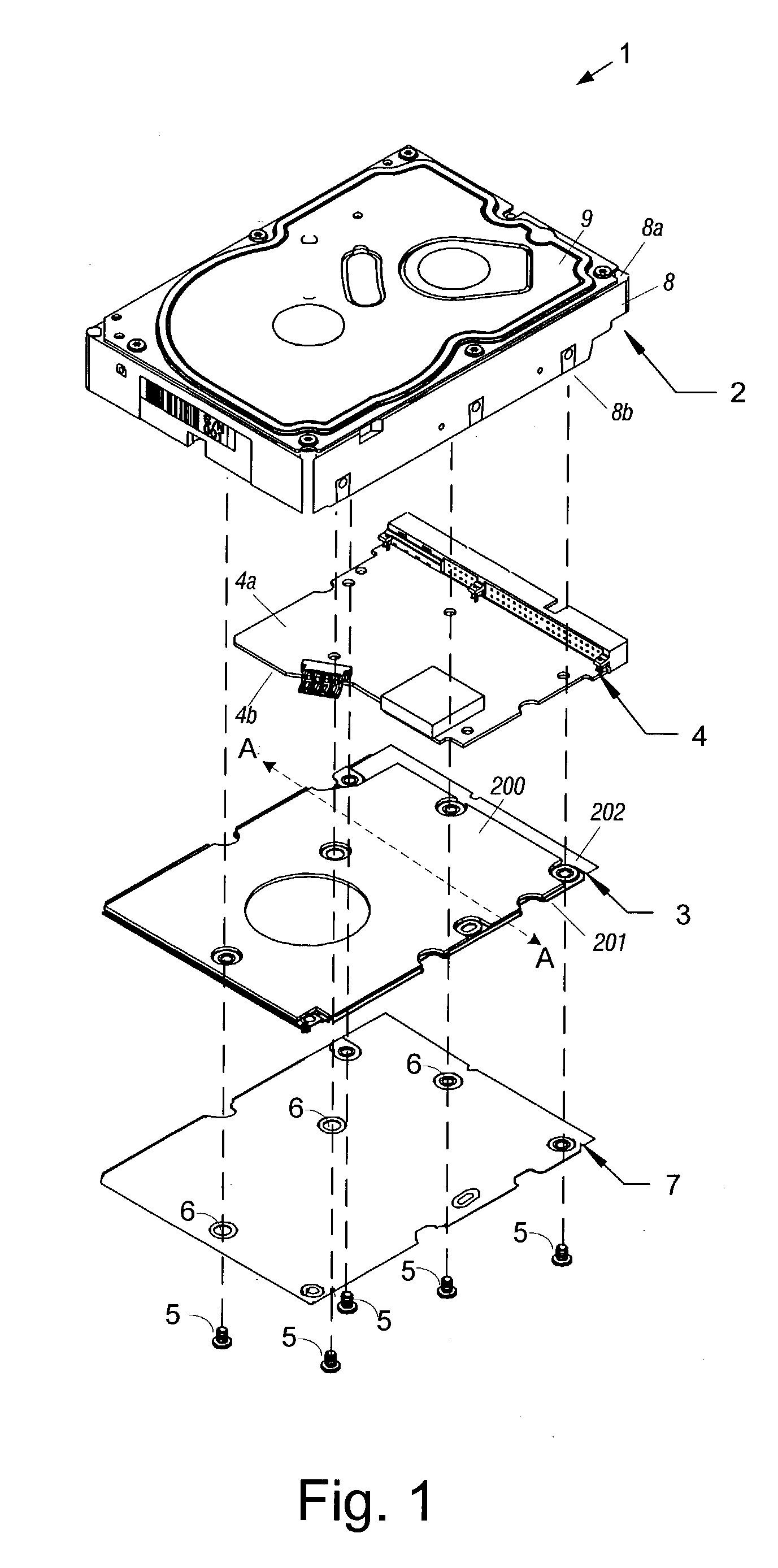 Disk drive having an acoustic damping shield assembly with an acoustic barrier layer