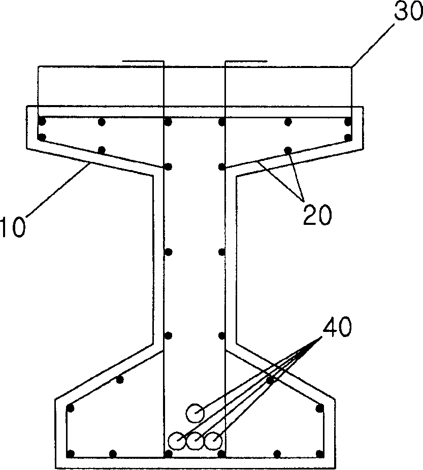 Prestress combined beam, continuous prestress combined beam structure and producing connection method