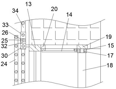 Anti-theft bay window capable of folding and unfolding clothes airing rod