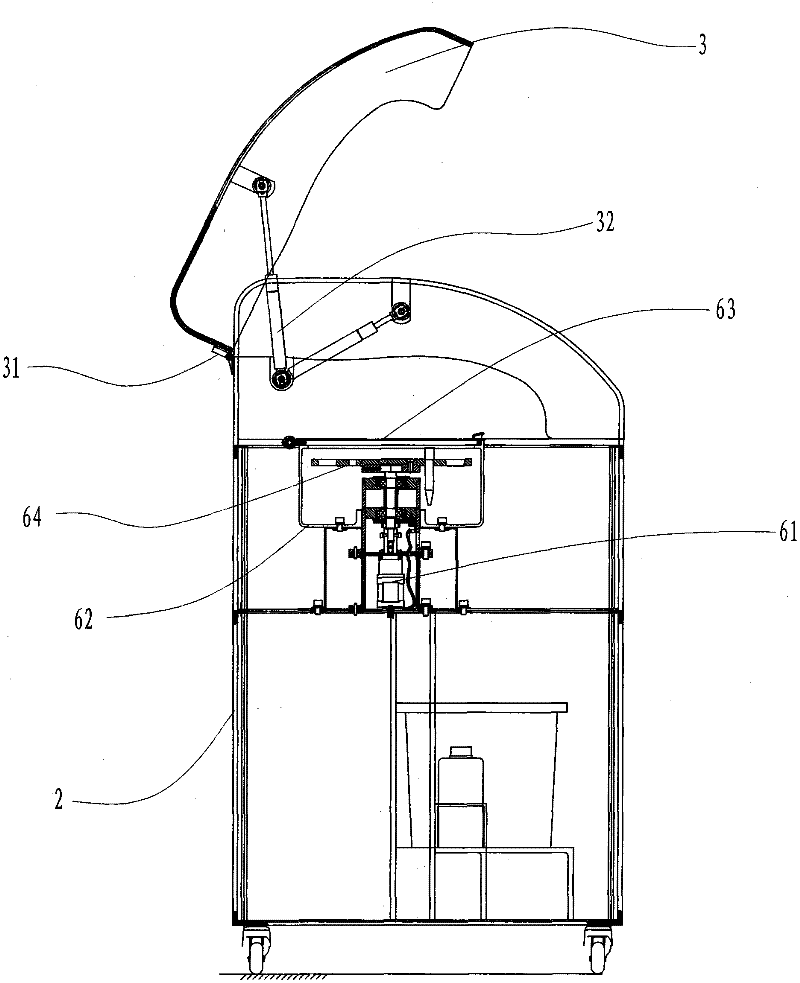 Fully automatic liquid-based cell film production and staining machine and its application