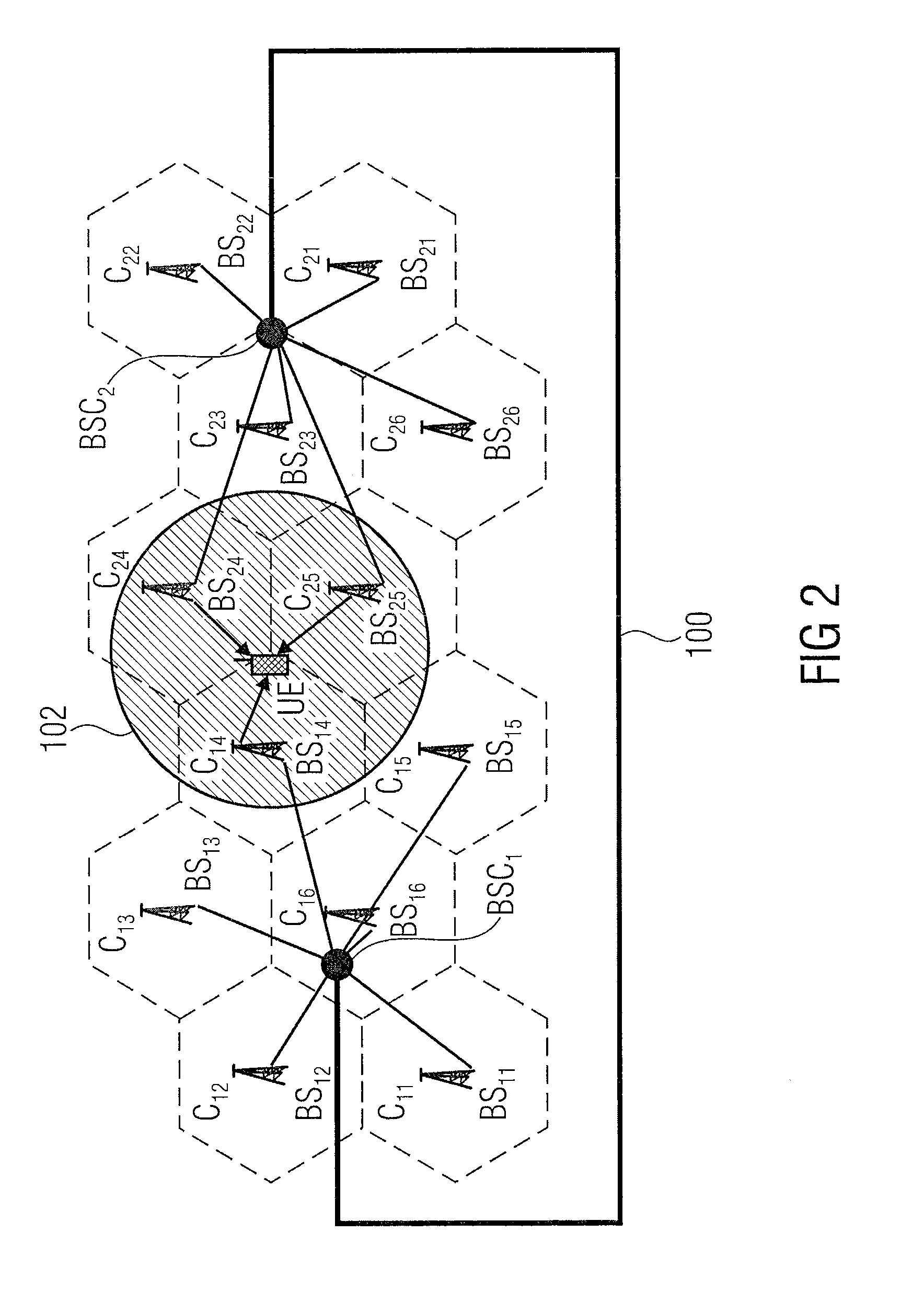 Method for coordinated multipoint (COMP) transmission/reception in wireless communication networks with reconfiguration capability