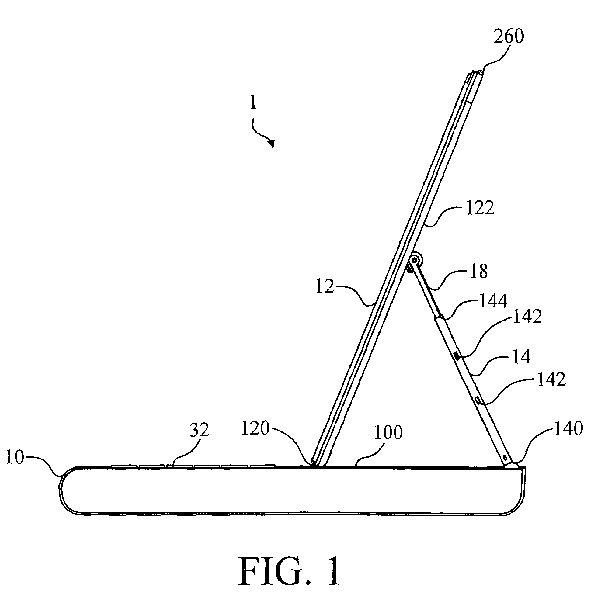 Portable electronic apparatus with adjustable display panel