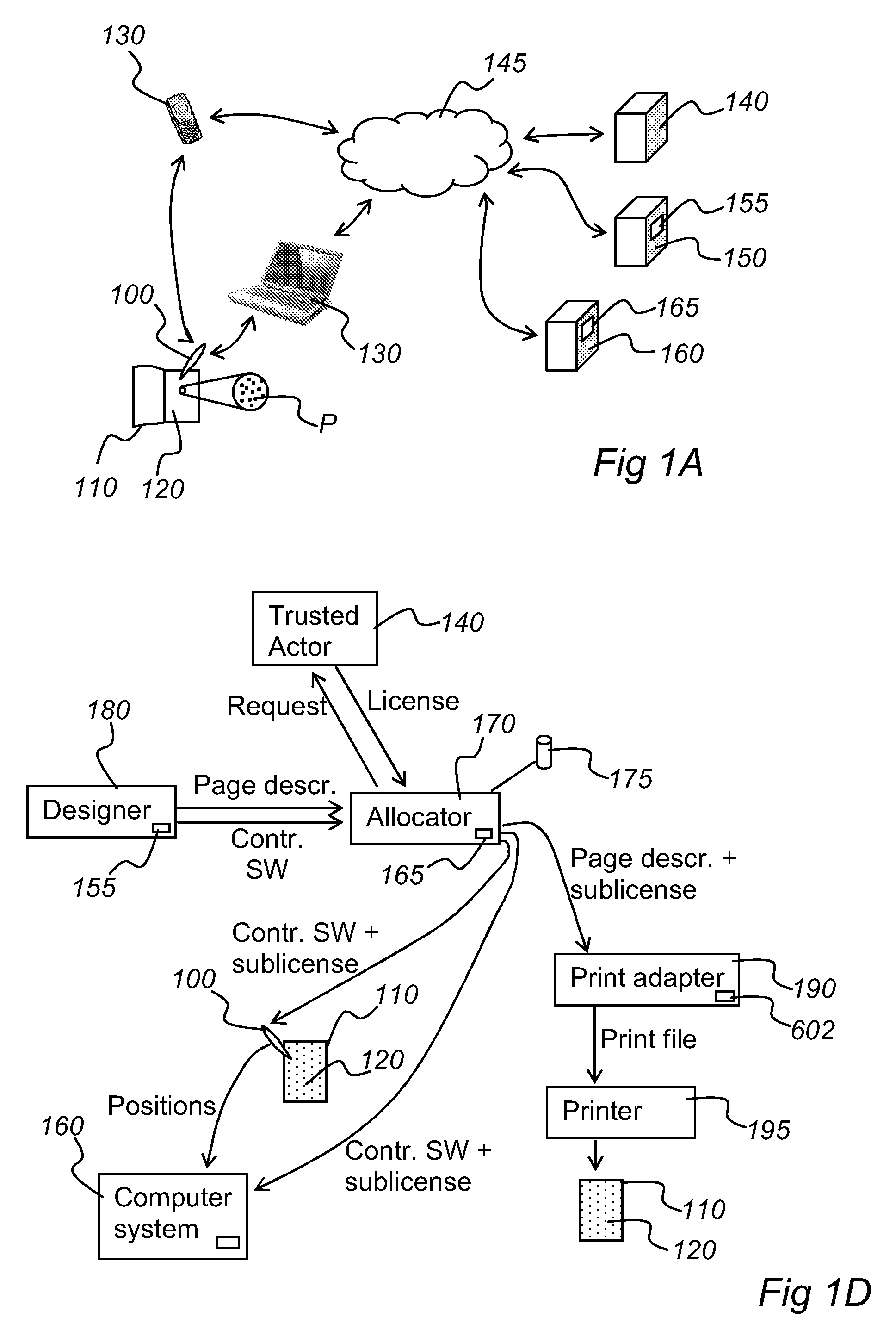 Printing of a position-coding pattern