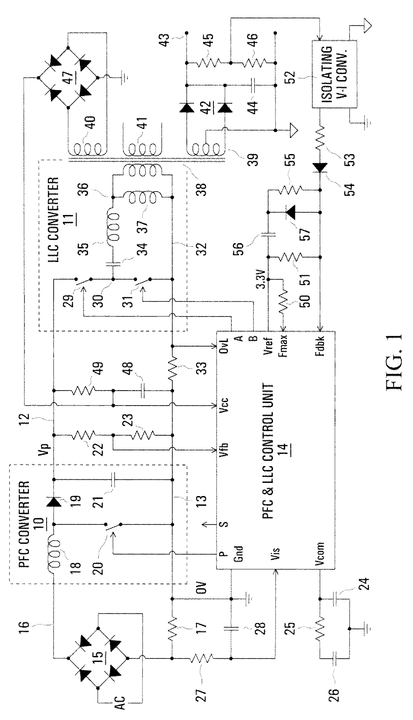 Control arrangement for a resonant mode power converter