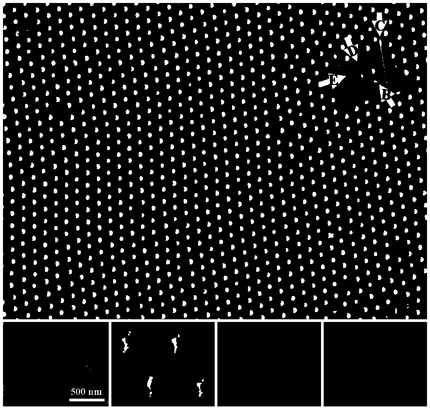 Method for preparing films with anisotropic light enhanced transmission property