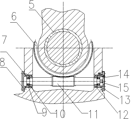 Fine adjustment device for slide block of four-column overhead oil cylinder press
