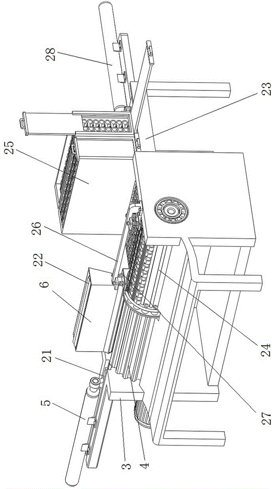 Pin shaft supply device and row chain link pin installing equipment using pin shaft supply device
