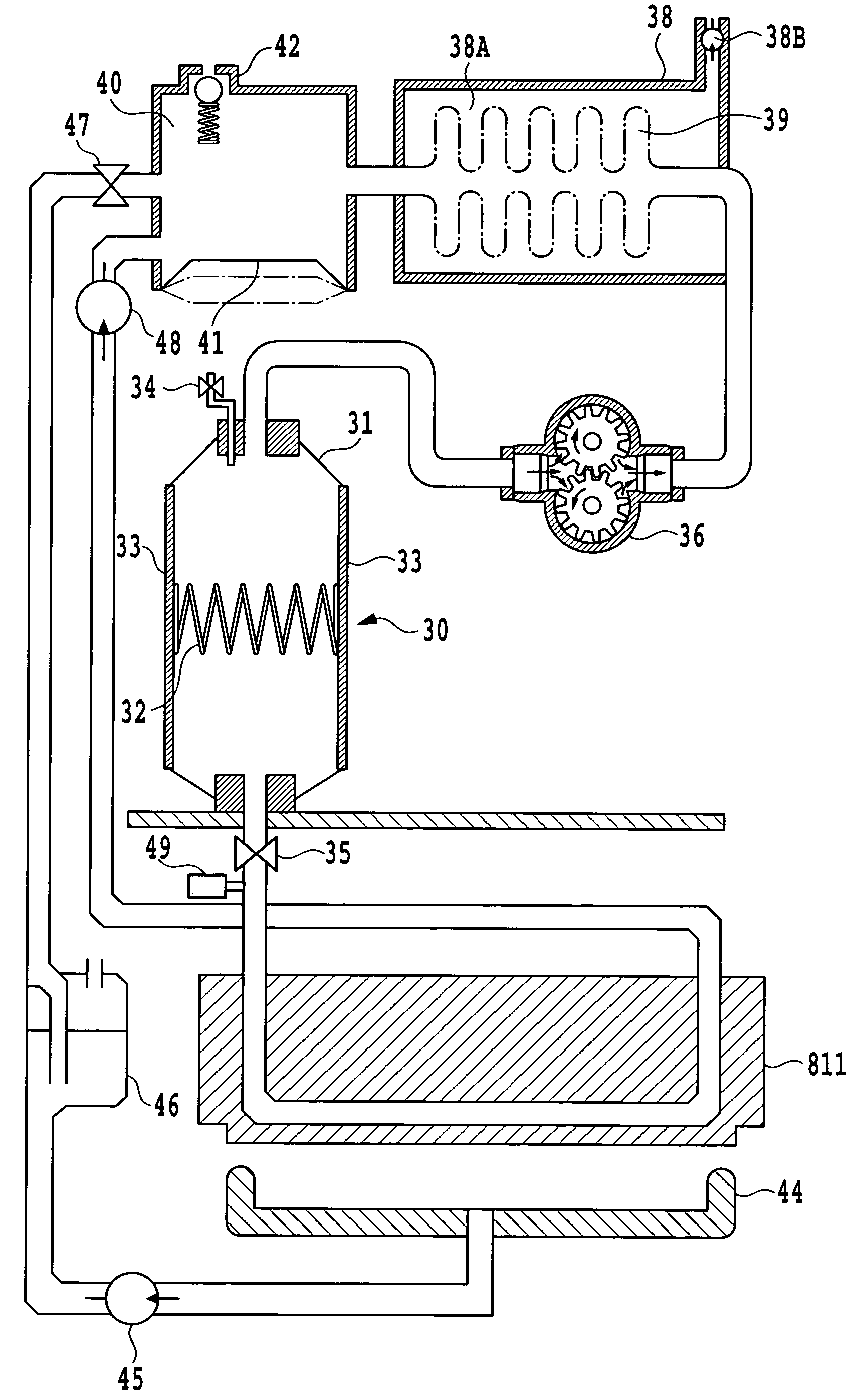 Ink supply apparatus and method for controlling the ink pressure in a print head