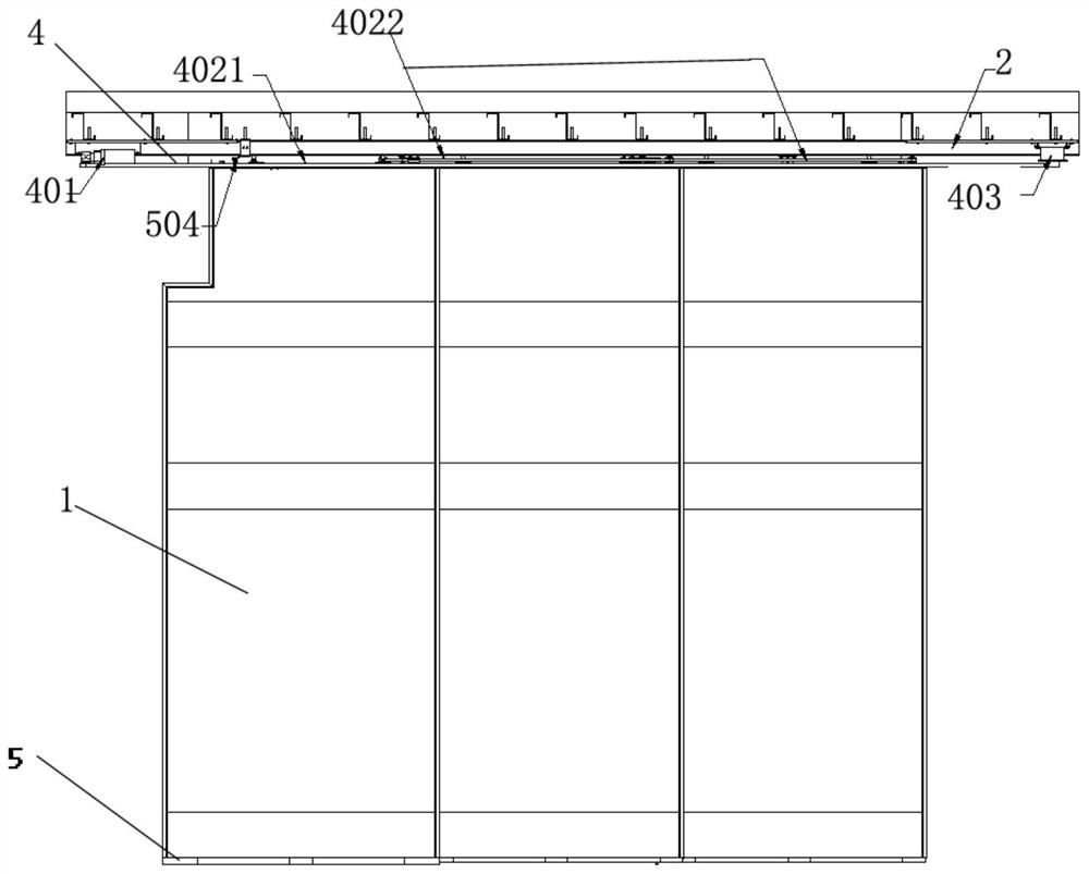 Multi-connected-door ray protection door