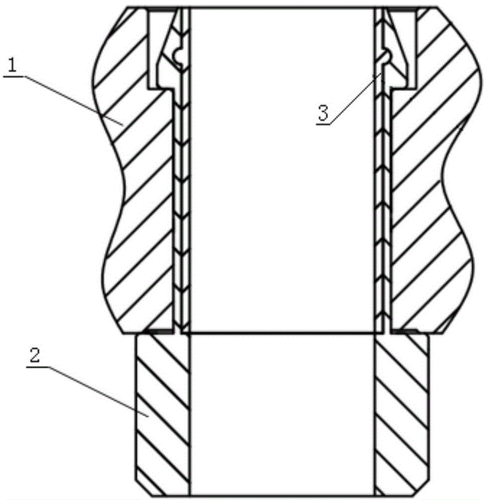 Detachable upper pipe seat and guide pipe connecting structure