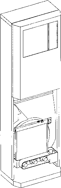 Self-cleaning device of air-conditioning filter net