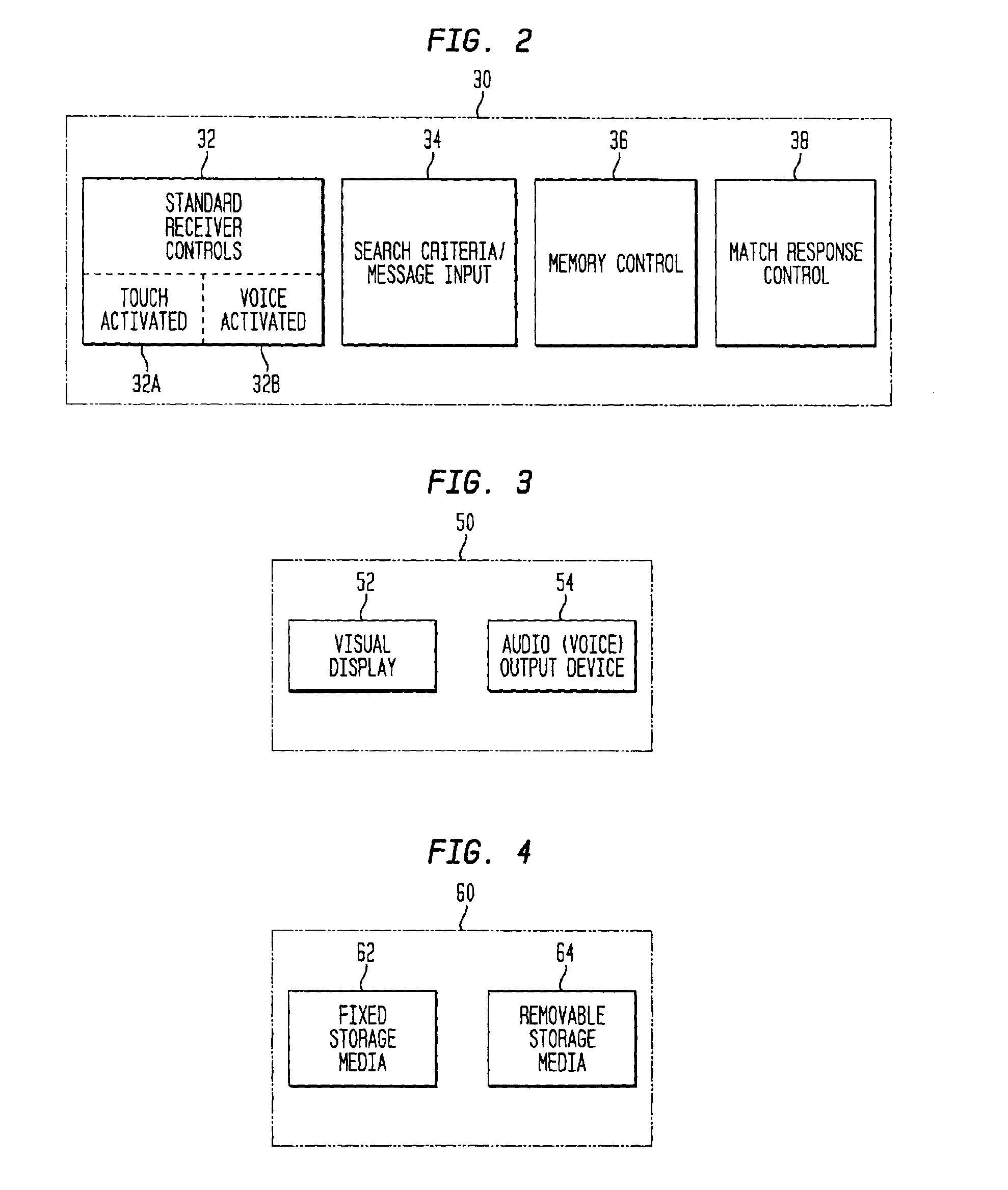 Multiple band scanning receiver system having data and speech searching capability