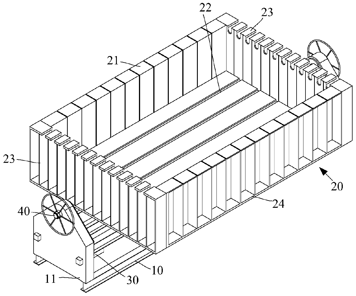 Prefabricated part mould convenient to remove and hoist and construction method thereof