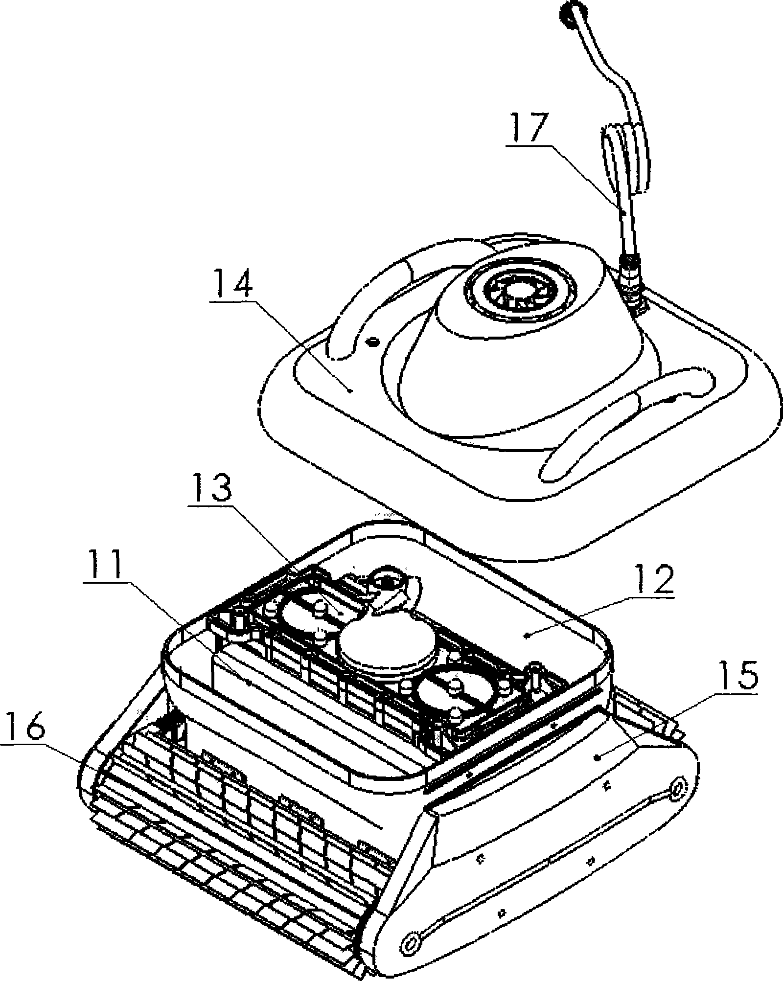 Remote control ordered swimming pool cleaning robot and ordered cleaning method thereof