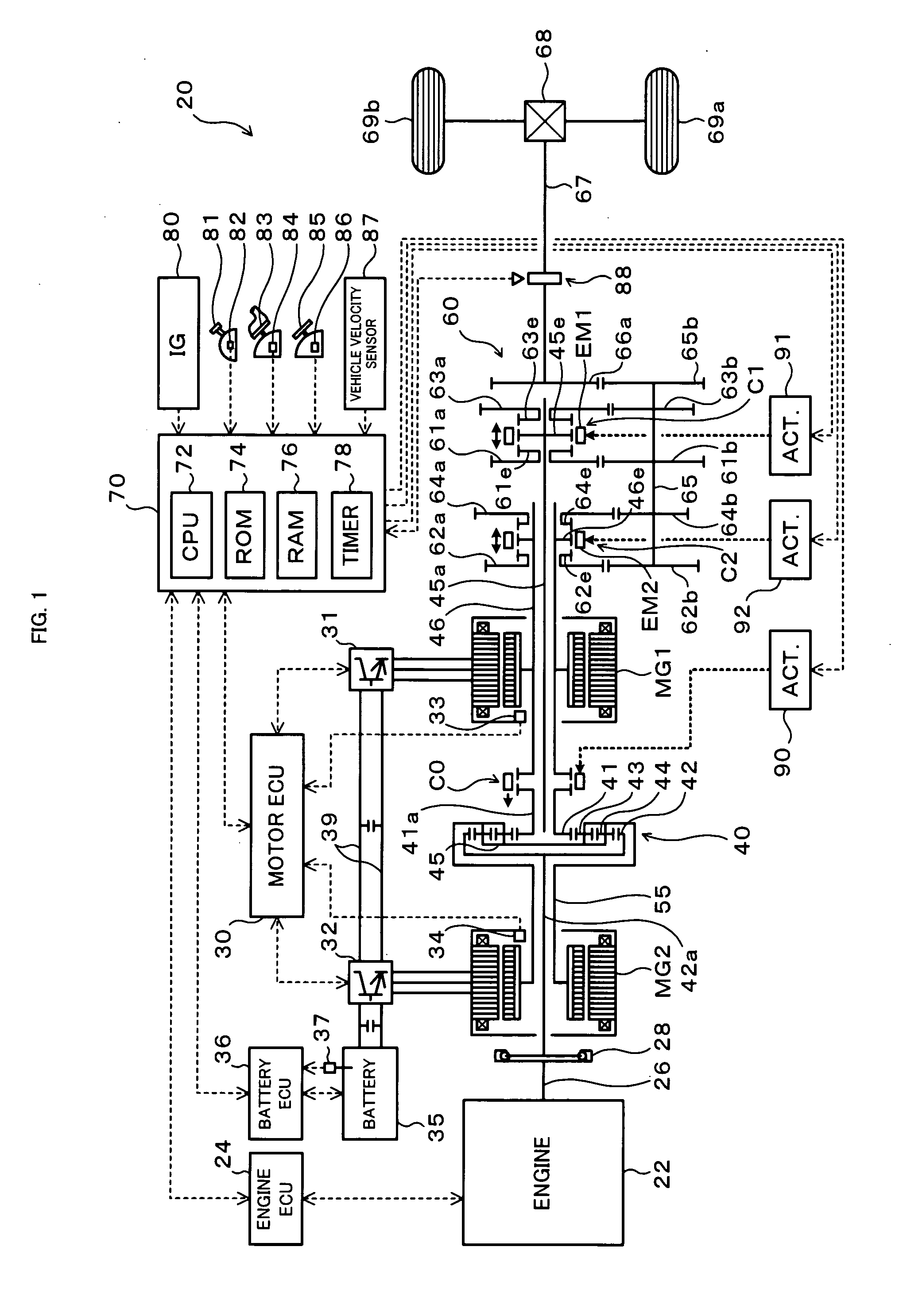 Connecting device, transmission, power output apparatus including the transmission, and method of controlling connecting device