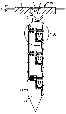 Layered sampling device for soil recovery