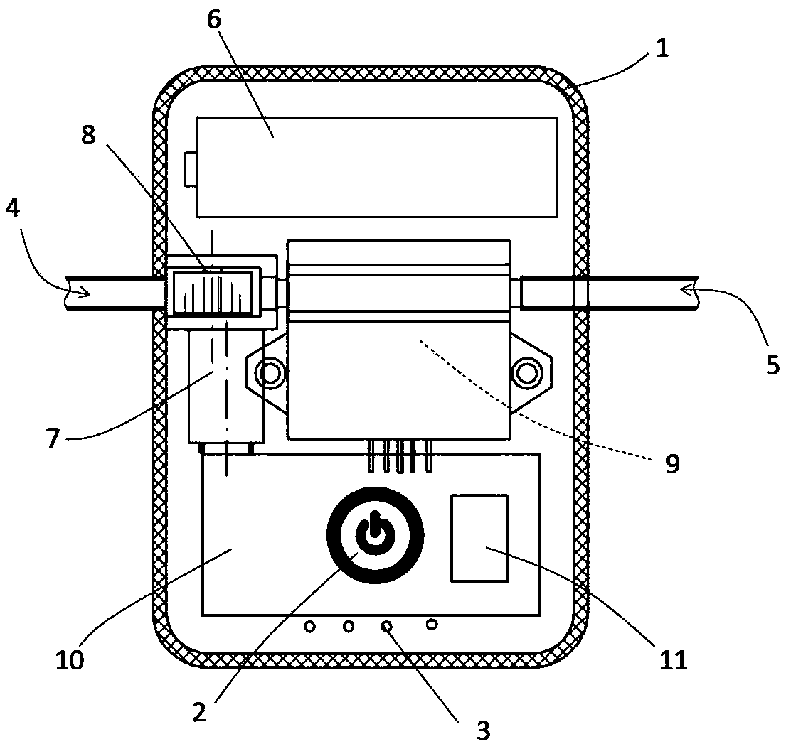 Human body cavity drainage measuring and controlling device