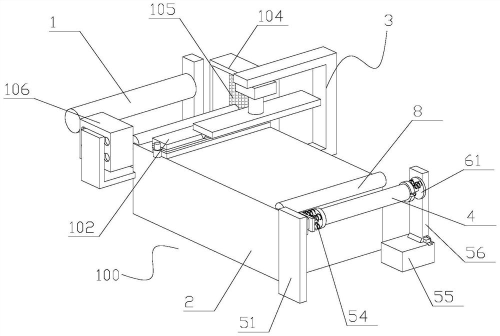 Method and device for preparing double-drawn polyester reflecting film