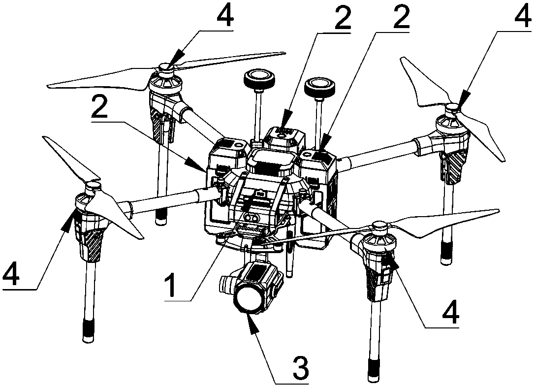 Power supply method for drone with multiple battery packs