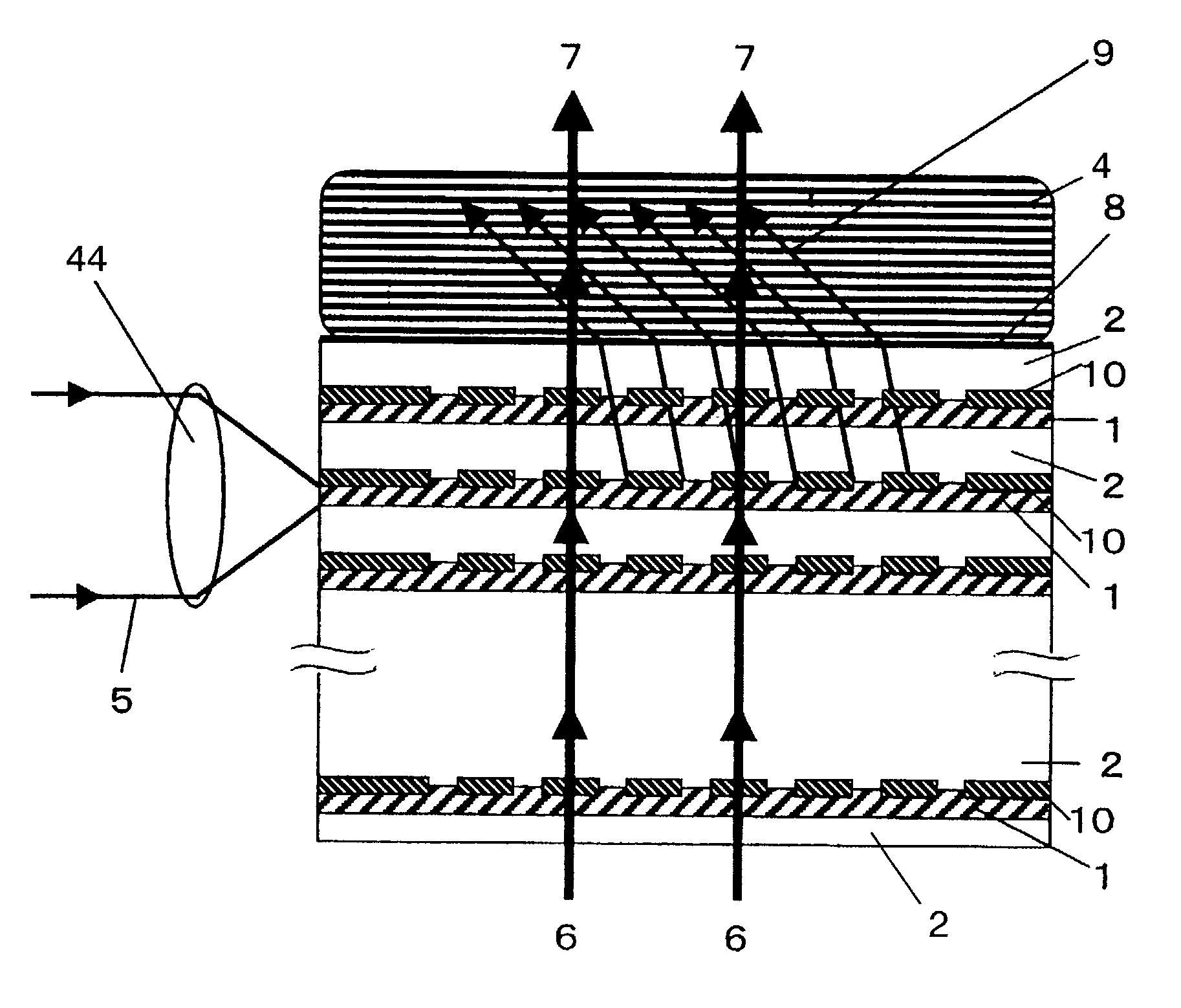 Optical waveguide, holographic medium, holographic storage and retrieval method and system