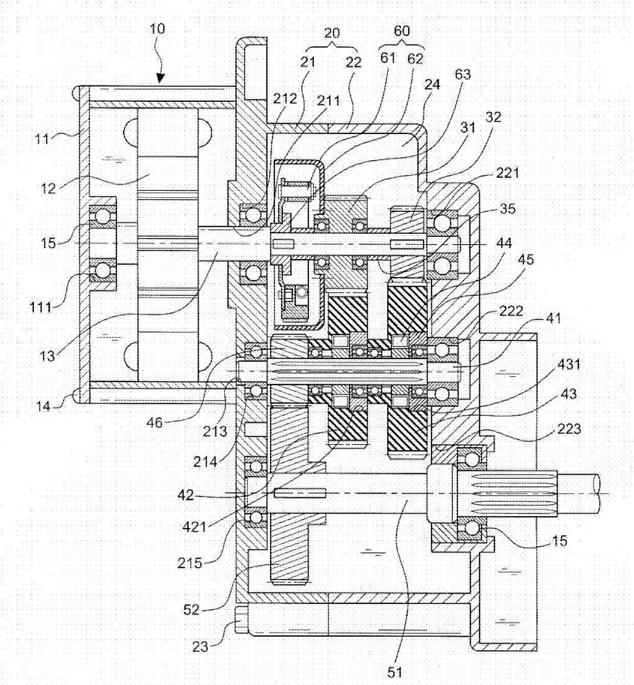 Automatic two-stage speed changing mechanism for electric vehicle