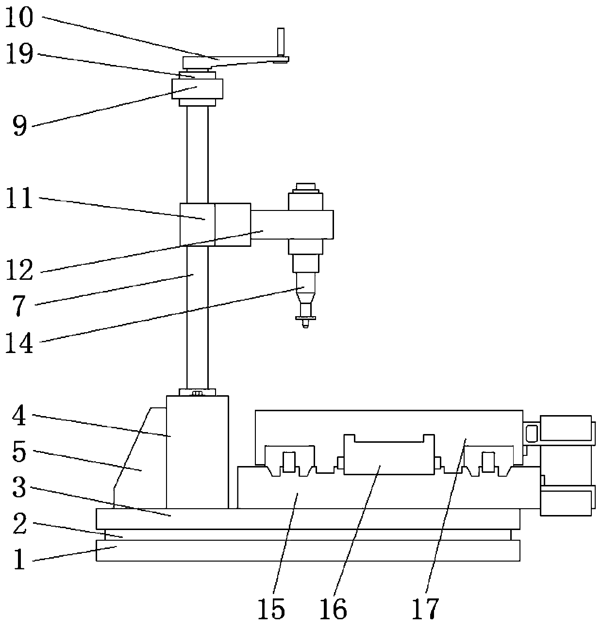 Laser cutting machine based on linear motor