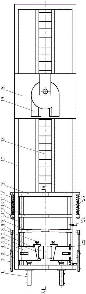 Tube drawing bench with feeding device