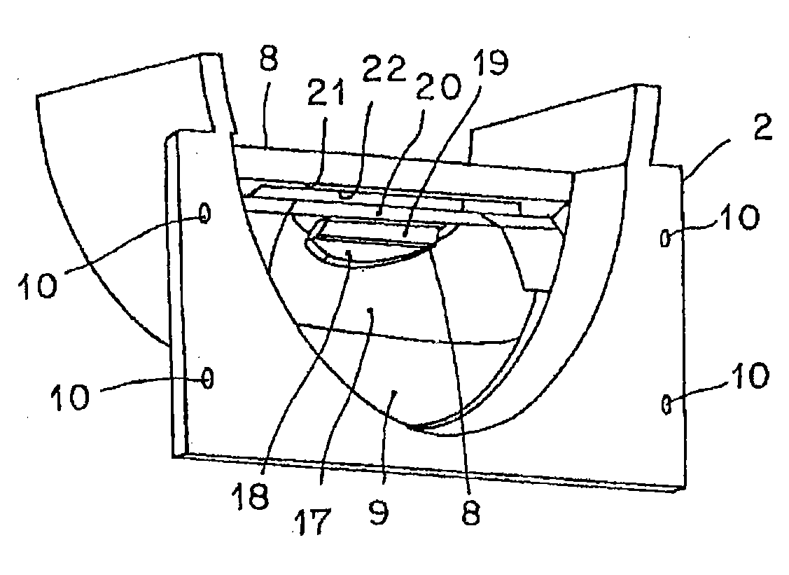 Lamp fitting for vehicle