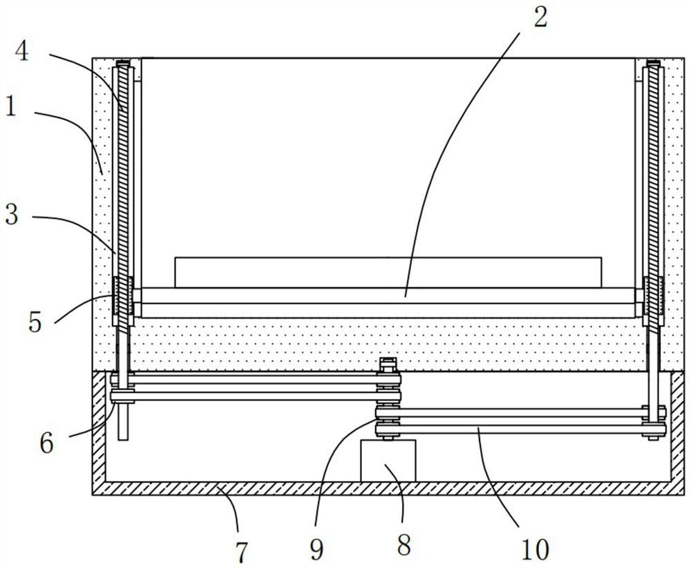 Keyboard height adjusting device for computer technology and science teaching