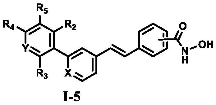 A class of diarylethene lsd1/hdacs dual-target inhibitors containing hydroxamic acid group, preparation method and application thereof