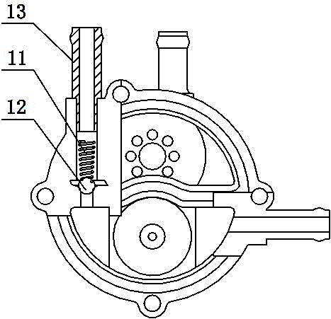 A fuel pump with safety valve
