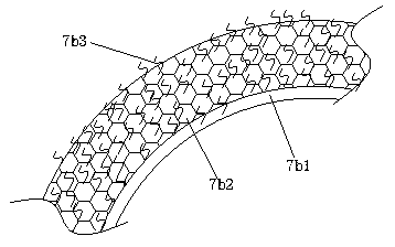 Surface treatment device for synthetic processing of novel polymer material with anti-overlapping mark