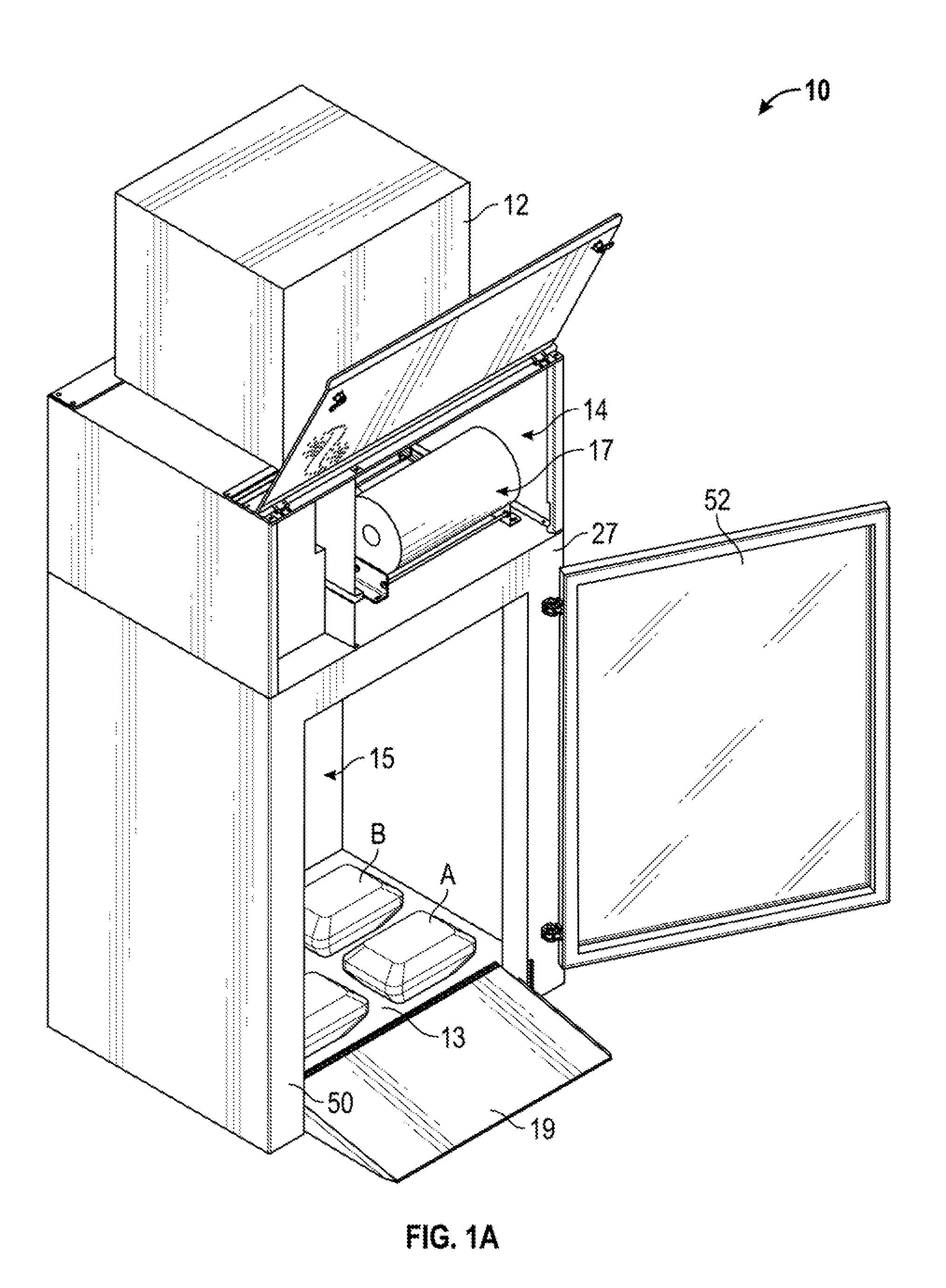 Method and apparatus for storing and dispensing bagged ice