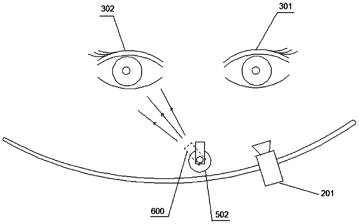 A non-reflective iris information measurement system